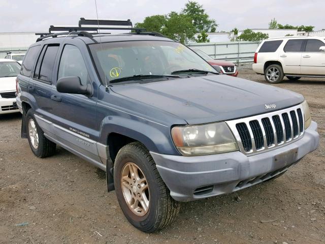 1J4GW48S52C312918 - 2002 JEEP GRAND CHER BLUE photo 1