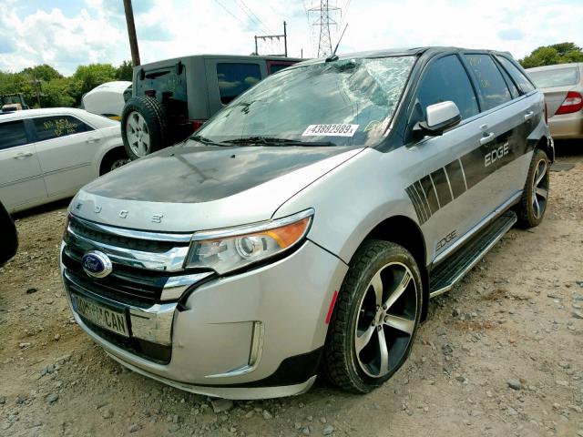 2FMDK4KC9DBA04638 - 2013 FORD EDGE LIMIT SILVER photo 2