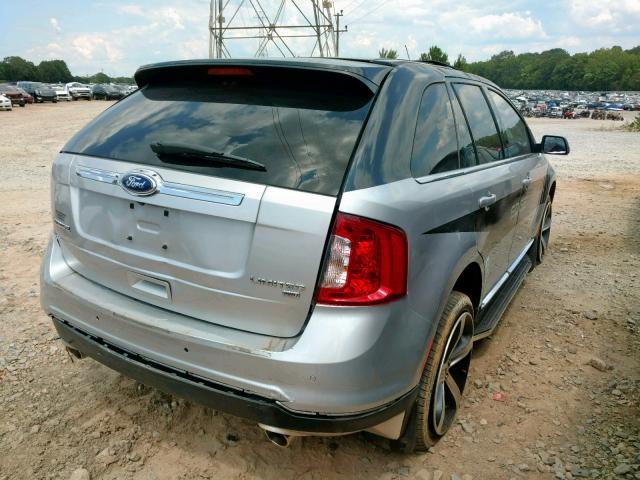 2FMDK4KC9DBA04638 - 2013 FORD EDGE LIMIT SILVER photo 4