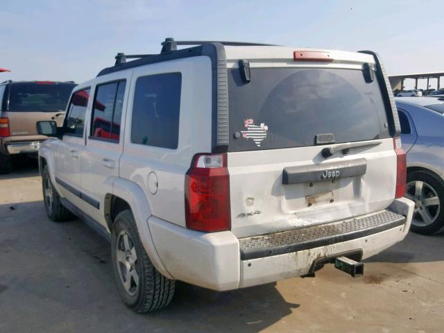 1J8HG48K89C519037 - 2009 JEEP COMMANDER თეთრი ფოტო 3