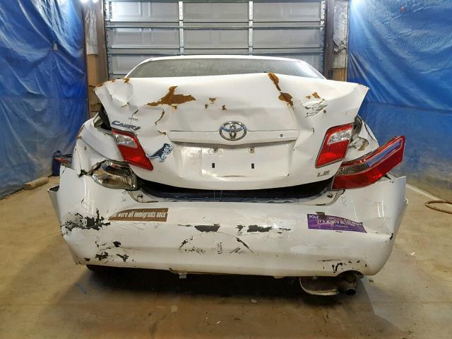 4T1BE46K87U698883 - 2007 TOYOTA CAMRY NEW WHITE photo 9