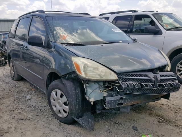 5TDZA23C55S288687 - 2005 TOYOTA SIENNA CE GREEN photo 1