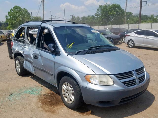 1D4GP25R56B614457 - 2006 DODGE CARAVAN SE BLUE photo 1