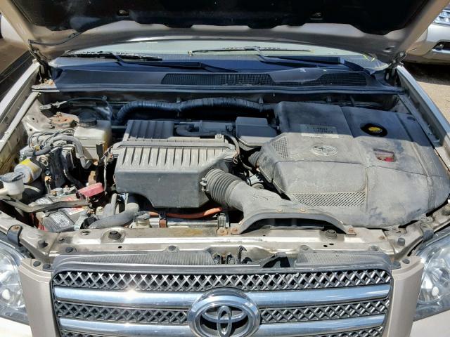 JTEEW21A860016667 - 2006 TOYOTA HIGHLANDER TAN photo 7