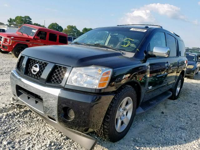 5N1AA08A26N720549 - 2006 NISSAN ARMADA SE BLACK photo 2