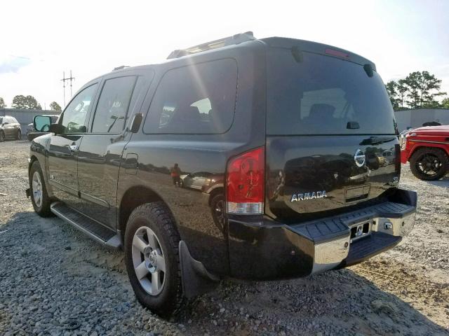 5N1AA08A26N720549 - 2006 NISSAN ARMADA SE BLACK photo 3