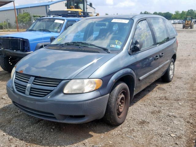 1D4GP25B95B229453 - 2005 DODGE CARAVAN SE BLUE photo 2