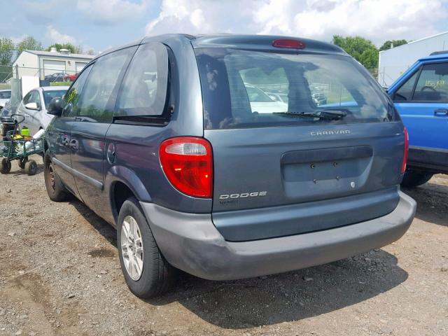 1D4GP25B95B229453 - 2005 DODGE CARAVAN SE BLUE photo 3