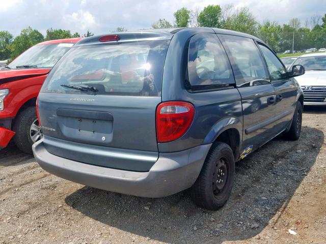 1D4GP25B95B229453 - 2005 DODGE CARAVAN SE BLUE photo 4