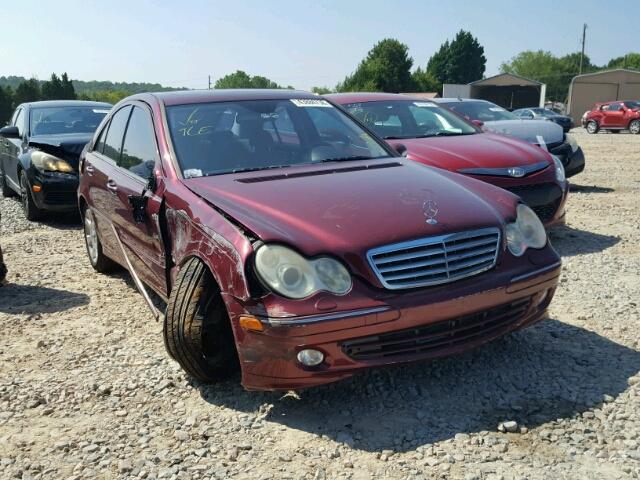 WDBRF81J05F572023 - 2005 MERCEDES-BENZ C 240 4MAT BURGUNDY photo 1