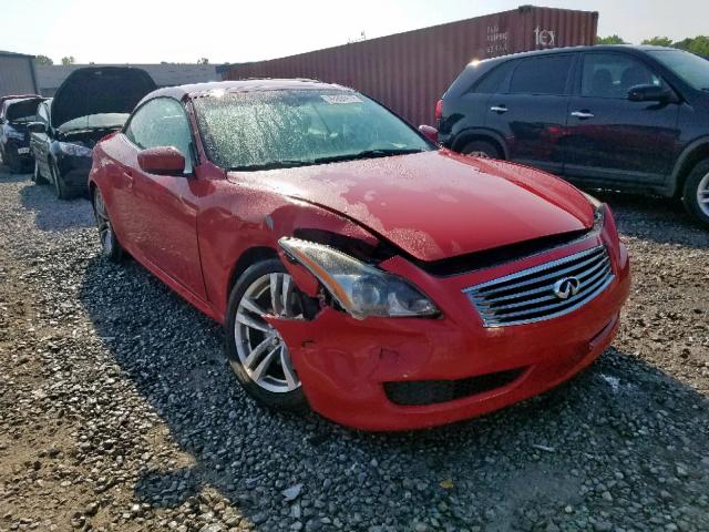 JNKCV66E29M725172 - 2009 INFINITI G37 BASE RED photo 1