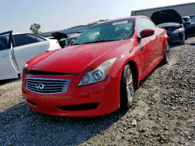 JNKCV66E29M725172 - 2009 INFINITI G37 BASE RED photo 2