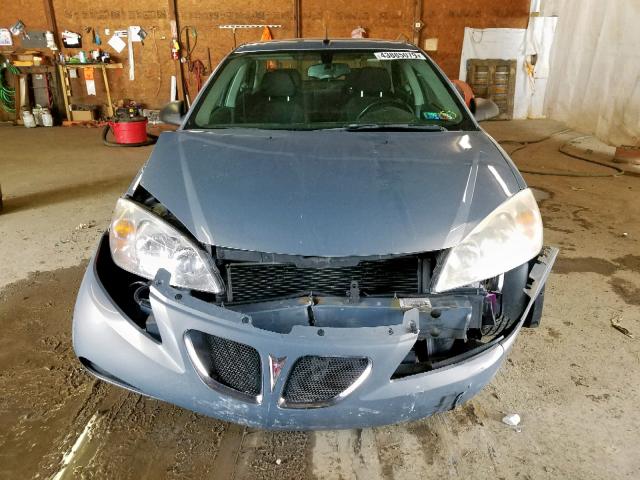 1G2ZF57B384265109 - 2008 PONTIAC G6 VALUE L BLUE photo 9