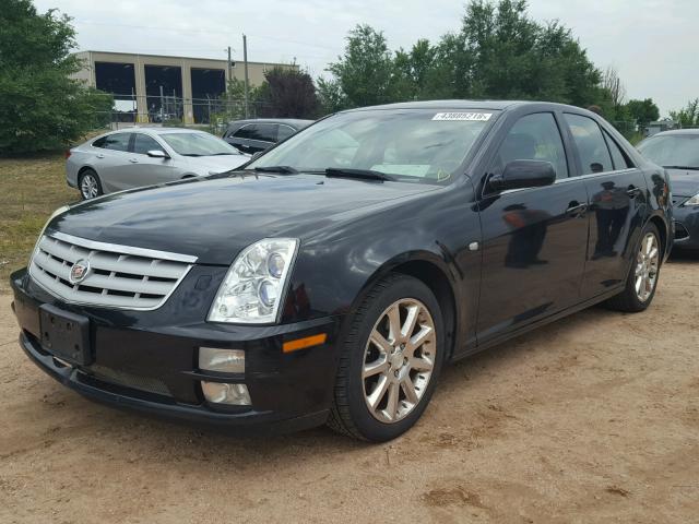 1G6DC67A660128121 - 2006 CADILLAC STS BLACK photo 2