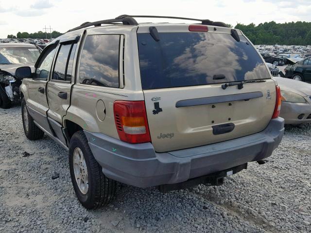 1J4GX48S51C574532 - 2001 JEEP GRAND CHER GOLD photo 3