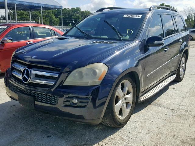 4JGBF71E17A204834 - 2007 MERCEDES-BENZ GL450 BLUE photo 2