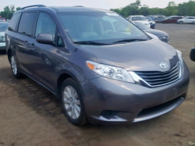 5TDJK3DC1ES089635 - 2014 TOYOTA SIENNA LE GRAY photo 1