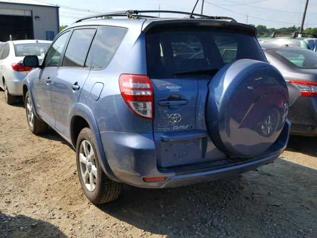 JTMDF4DV7AD030894 - 2010 TOYOTA RAV4 LIMIT BLUE photo 3