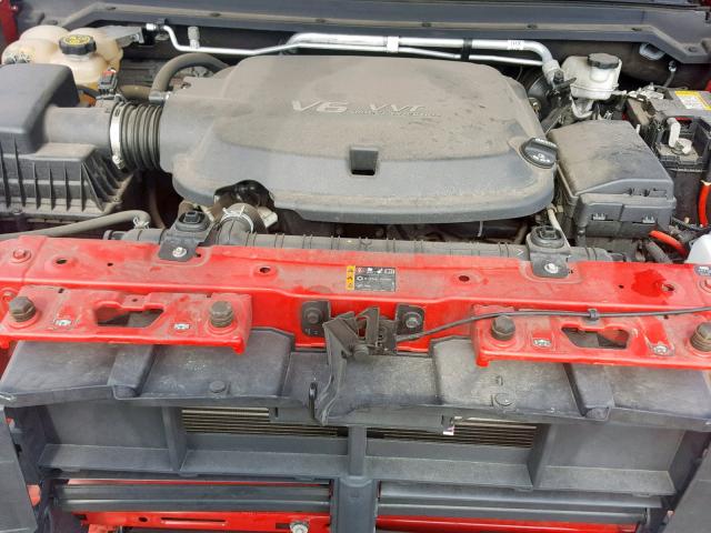 1GCGTCEN7H1150642 - 2017 CHEVROLET COLORADO L RED photo 7