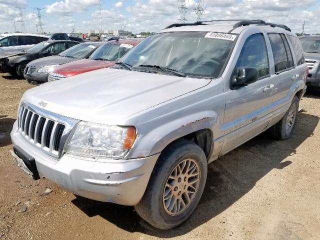 1J4GW58N44C232223 - 2004 JEEP GRAND CHER SILVER photo 2