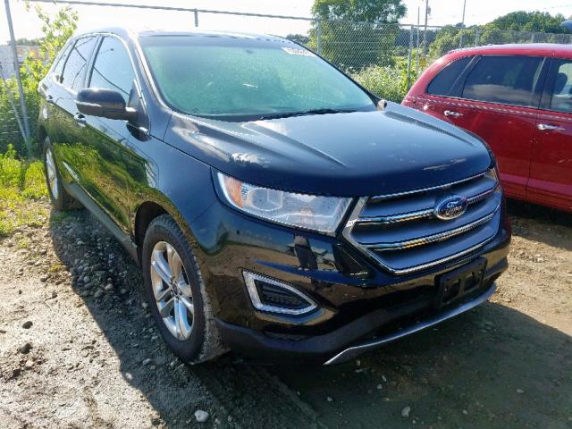 2FMPK4J8XHBB84874 - 2017 FORD EDGE SEL BLACK photo 1