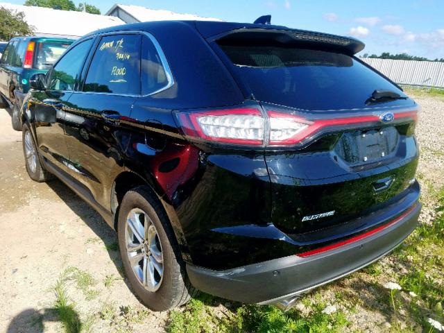 2FMPK4J8XHBB84874 - 2017 FORD EDGE SEL BLACK photo 3