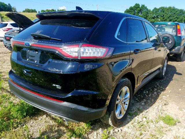 2FMPK4J8XHBB84874 - 2017 FORD EDGE SEL BLACK photo 4