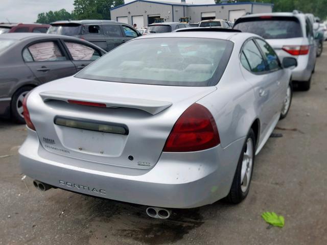 2G2WR524641194643 - 2004 PONTIAC GRAND PRIX SILVER photo 4