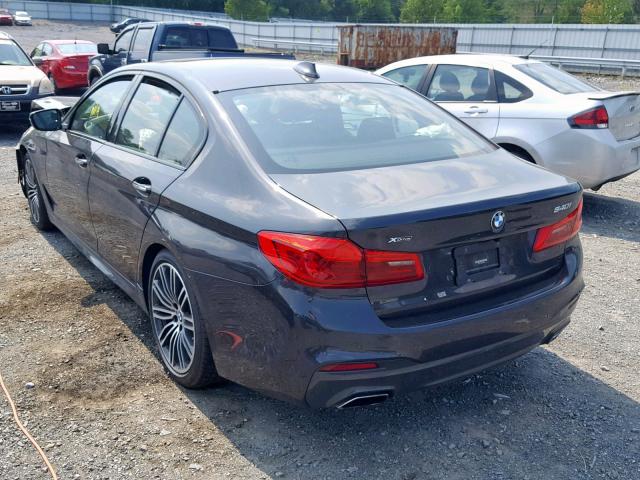 WBAJE7C30HG888804 - 2017 BMW 540 XI CHARCOAL photo 3