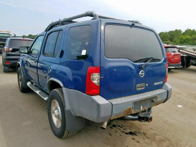 5N1ED28Y03C691481 - 2003 NISSAN XTERRA XE BLUE photo 3