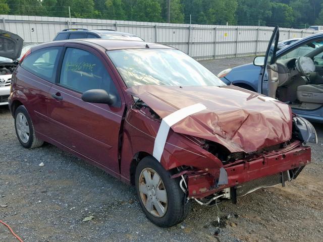 1FAFP31N77W220623 - 2007 FORD FOCUS ZX3 BURGUNDY photo 1