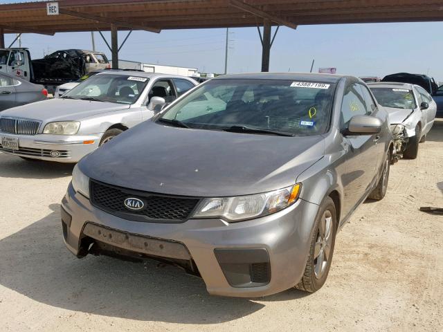 KNAFU6A27C5592244 - 2012 KIA FORTE EX GRAY photo 2