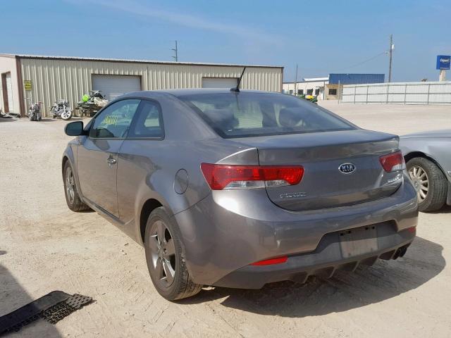 KNAFU6A27C5592244 - 2012 KIA FORTE EX GRAY photo 3