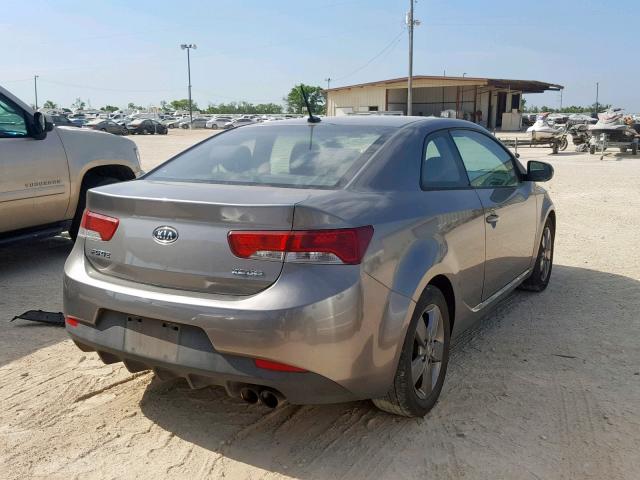 KNAFU6A27C5592244 - 2012 KIA FORTE EX GRAY photo 4