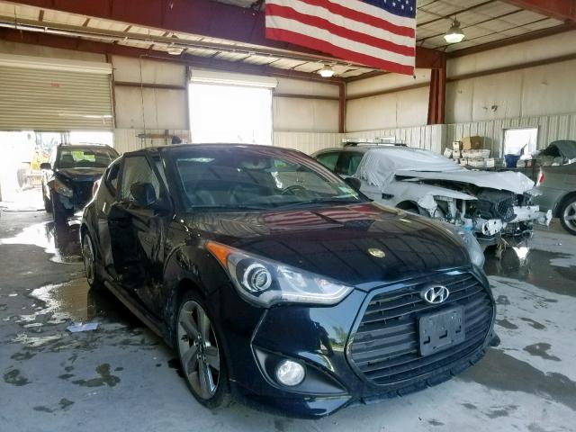 KMHTC6AE3EU193256 - 2014 HYUNDAI VELOSTER T BLACK photo 1