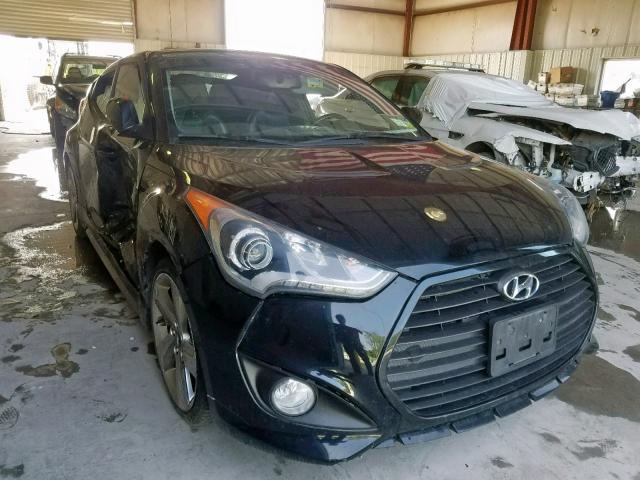 KMHTC6AE3EU193256 - 2014 HYUNDAI VELOSTER T BLACK photo 9