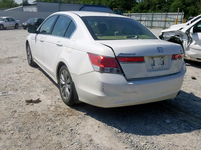 1HGCP2F81BA027725 - 2011 HONDA ACCORD EXL WHITE photo 3