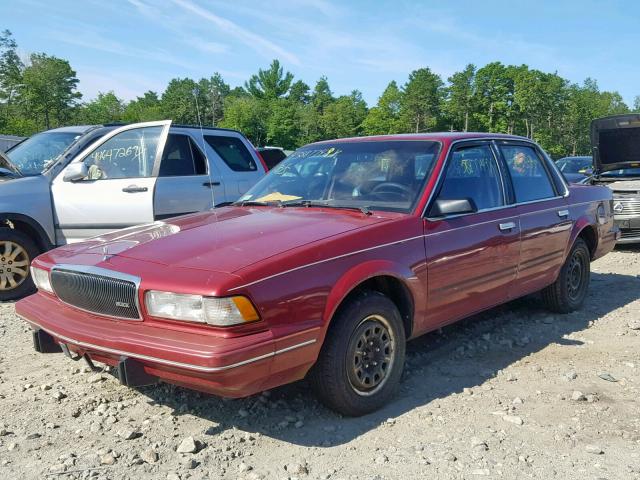 1G4AG55M2S6469515 - 1995 BUICK CENTURY SP RED photo 2