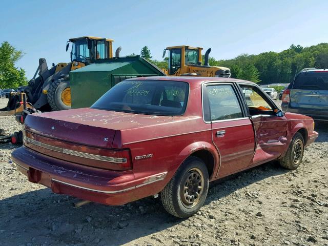 1G4AG55M2S6469515 - 1995 BUICK CENTURY SP RED photo 4