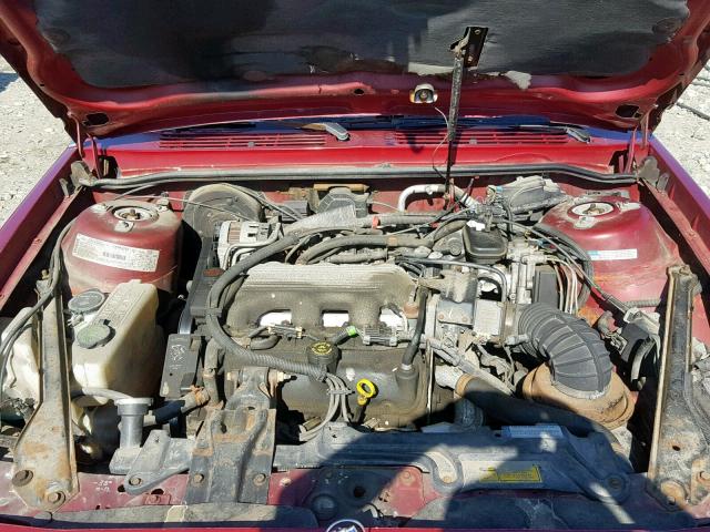 1G4AG55M2S6469515 - 1995 BUICK CENTURY SP RED photo 7