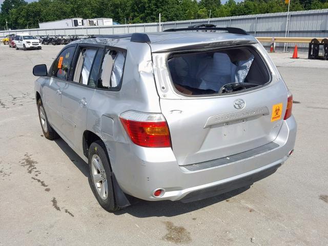 5TDBK3EH9AS031412 - 2010 TOYOTA HIGHLANDER SILVER photo 3