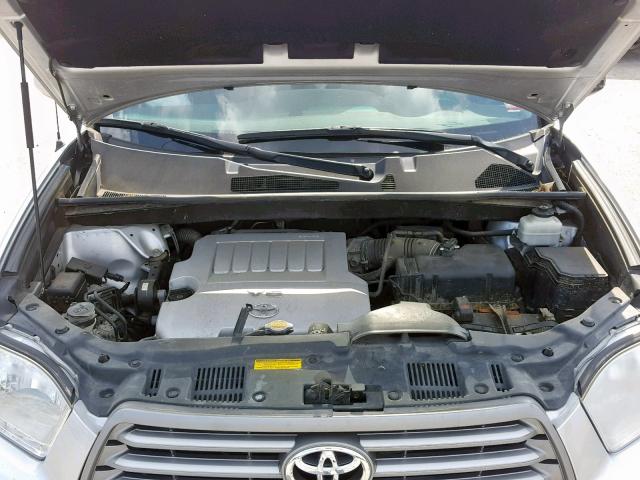 5TDBK3EH9AS031412 - 2010 TOYOTA HIGHLANDER SILVER photo 7