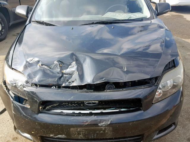 JTKDE167X80271178 - 2008 TOYOTA SCION TC BLACK photo 7