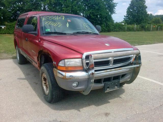 1B7GG22Y1XS104343 - 1999 DODGE DAKOTA RED photo 1