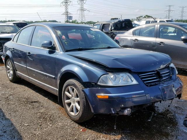 WVWPD63B34P191865 - 2004 VOLKSWAGEN PASSAT GLS BLUE photo 1