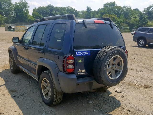 1J4GL38KX5W565982 - 2005 JEEP LIBERTY RE BLUE photo 3