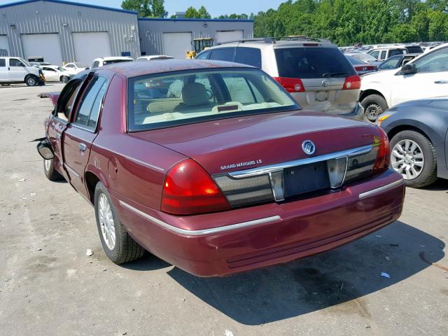 2MEHM75V66X621174 - 2006 MERCURY GRAND MARQ BURGUNDY photo 3