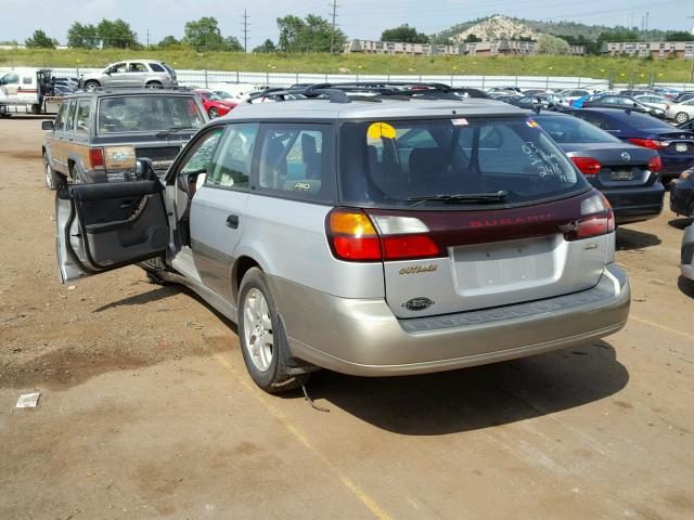 4S3BH675X37615673 - 2003 SUBARU LEGACY OUT SILVER photo 3