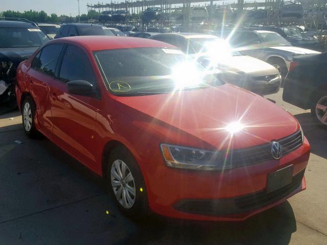 3VW1K7AJ8EM397487 - 2014 VOLKSWAGEN JETTA BASE RED photo 1