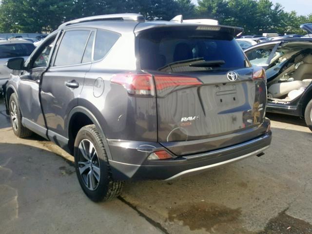 JTMRFREVXJJ184986 - 2018 TOYOTA RAV4 ADVEN GRAY photo 3